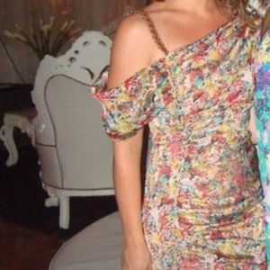 Catherine Malandrino Silk multi-color dress